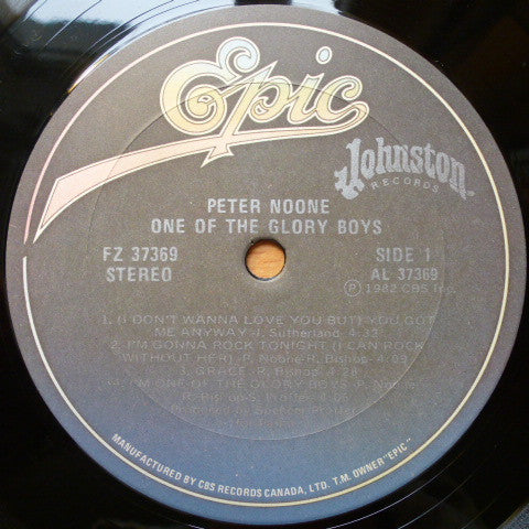 Peter Noone : One Of The Glory Boys (LP, Album)