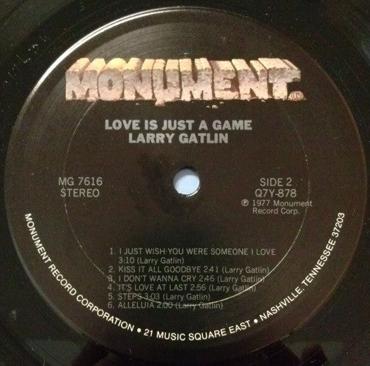 Larry Gatlin : Love Is Just A Game (LP, Album, San)