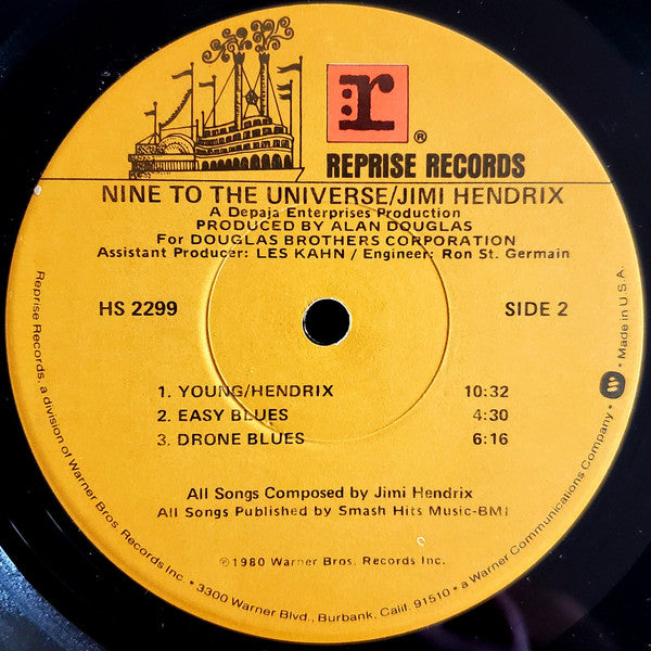 Jimi Hendrix : Nine To The Universe (LP, Album, Jac)