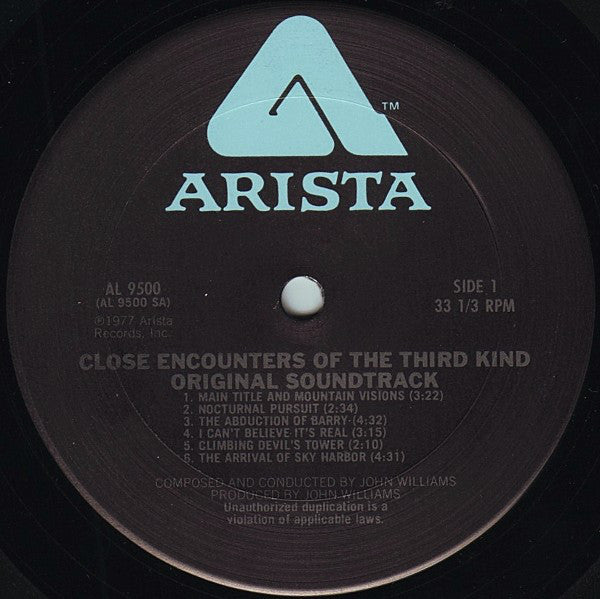 John Williams (4) : Close Encounters Of The Third Kind (Original Motion Picture Soundtrack) (LP, Album, Gat)