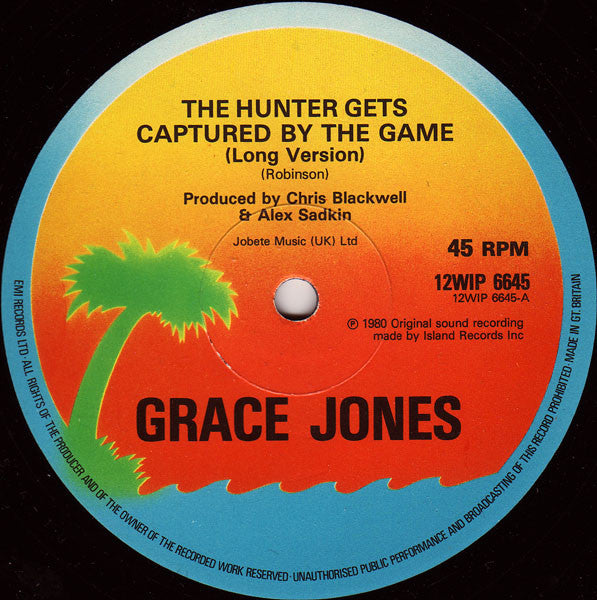 Grace Jones : The Hunter Gets Captured By The Game (12", Single)