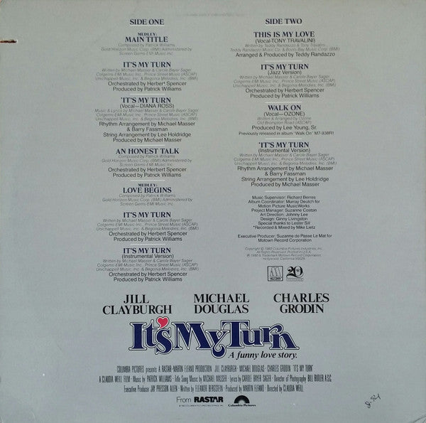 Various : Music From The Original Motion Picture Soundtrack "It's My Turn" (LP, Album)