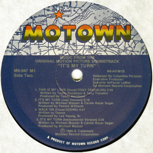 Various : Music From The Original Motion Picture Soundtrack "It's My Turn" (LP, Album)