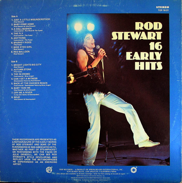 Rod Stewart : 16 Early Hits (LP, Comp)