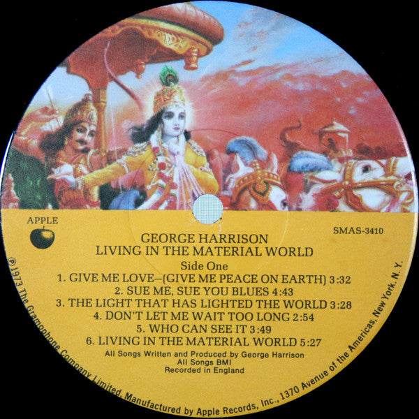 George Harrison : Living In The Material World (LP, Album, Jac)