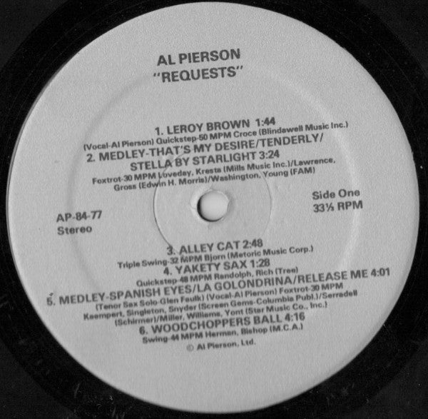 Al Pierson : Requests (LP, Album)