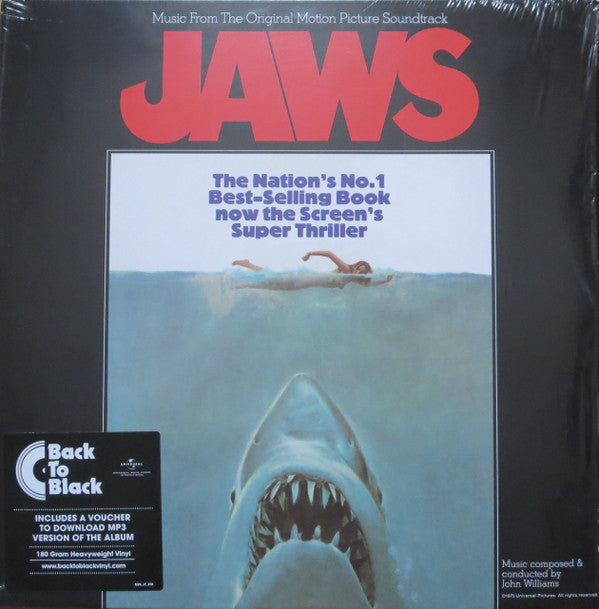 John Williams (4) : Jaws (Music From The Original Motion Picture Soundtrack) (LP, Album, RE)