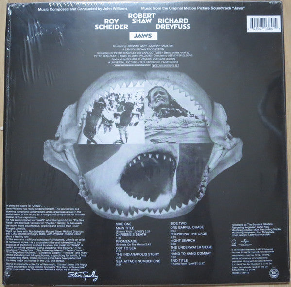 John Williams (4) : Jaws (Music From The Original Motion Picture Soundtrack) (LP, Album, RE)