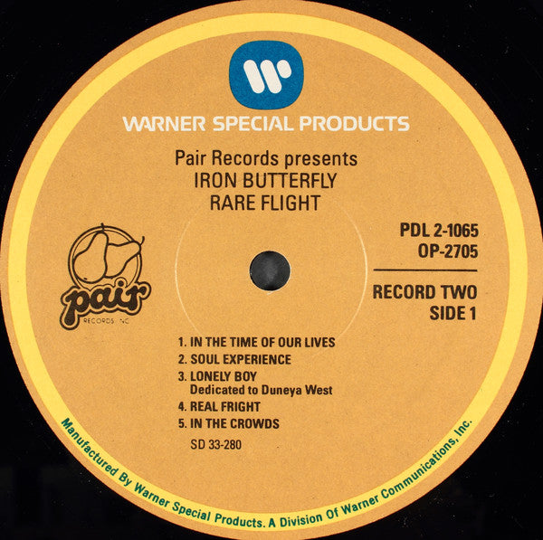 Iron Butterfly : Rare Flight (2xLP, Comp)