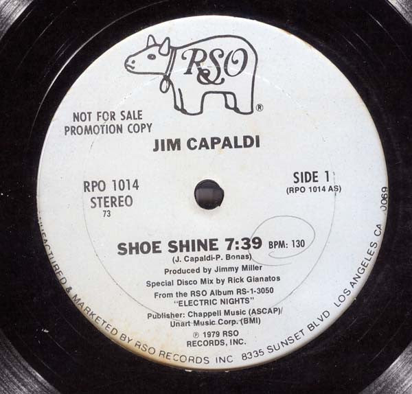 Jim Capaldi : Shoe Shine (12", Promo)