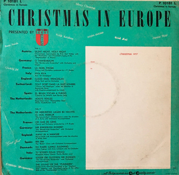 Various : Christmas In Europe (LP)