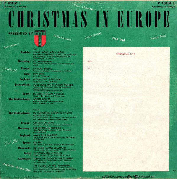 Various : Christmas In Europe (LP)