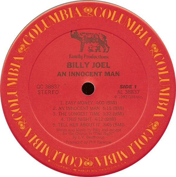 Billy Joel : An Innocent Man (LP, Album, Car)