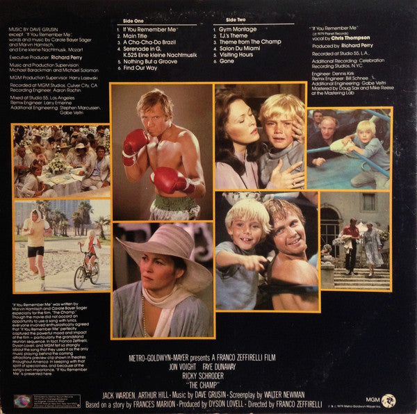 Dave Grusin : The Champ (Original Motion Picture Soundtrack) (LP, Album, Promo)