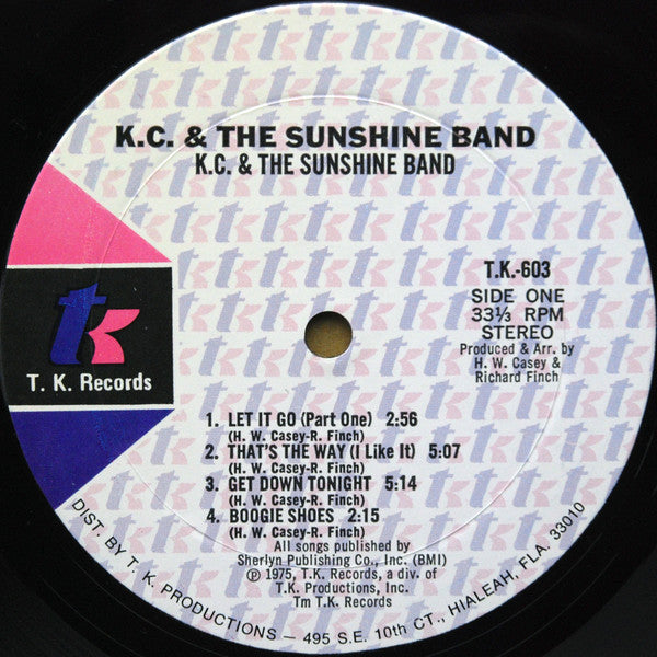 KC & The Sunshine Band : KC And The Sunshine Band (LP, Album, Mon)