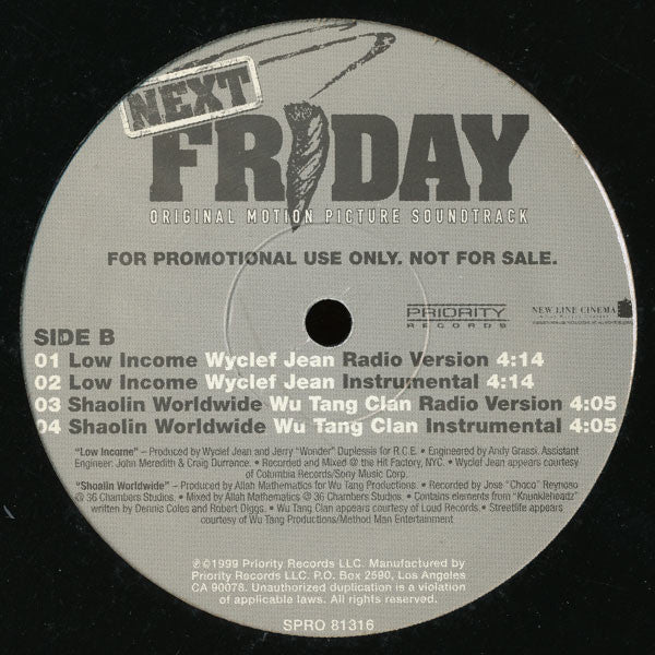 Various : Taste Of Next Friday (Original Motion Picture Soundtrack) (12", Promo)