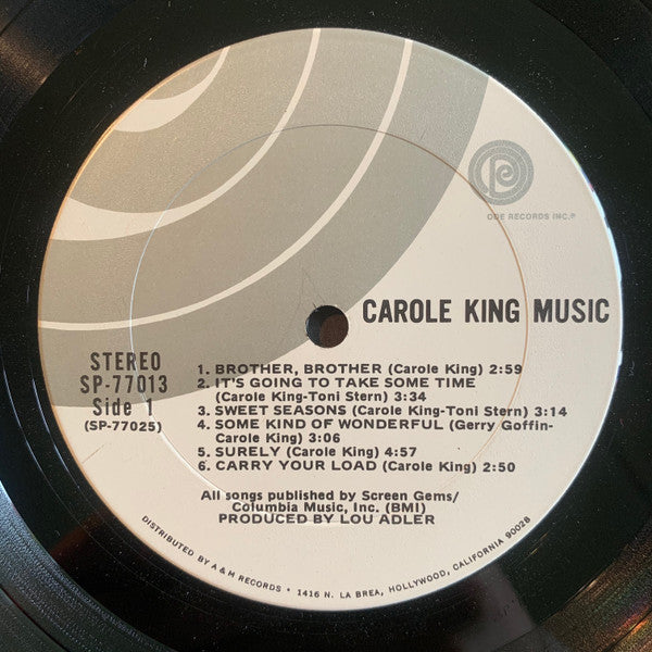 Carole King : Music (LP, Album, Gat)