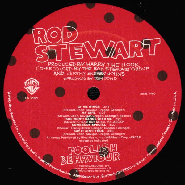 Rod Stewart : Foolish Behaviour (LP, Album, Spe)