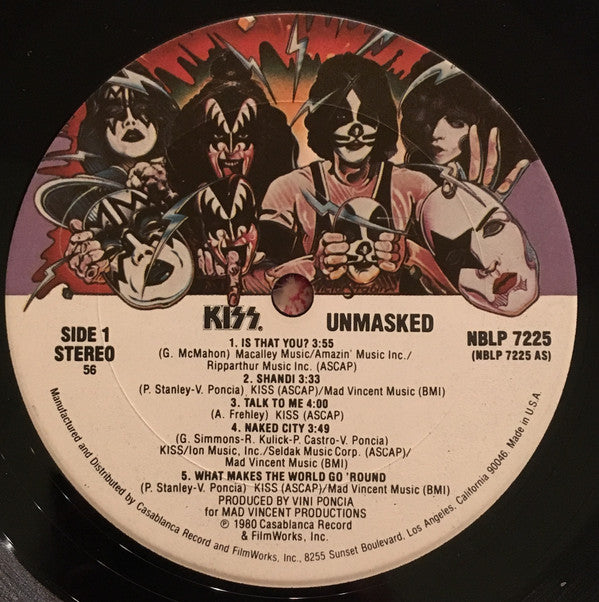 Kiss : Unmasked (LP, Album, 56)