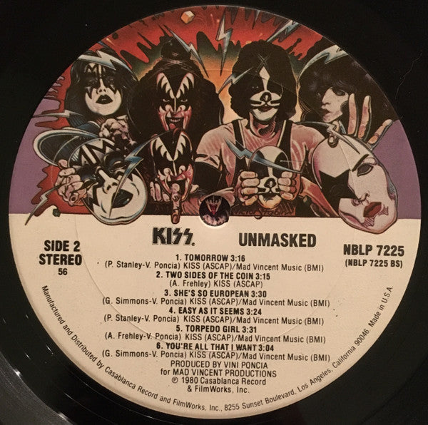 Kiss : Unmasked (LP, Album, 56)