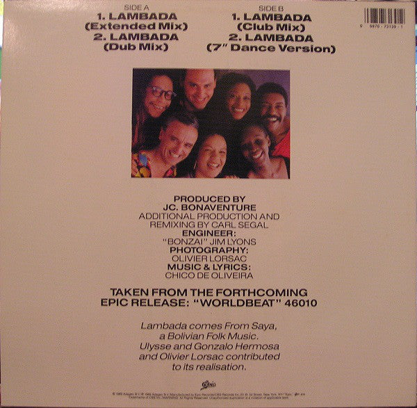 Kaoma : Lambada (12")