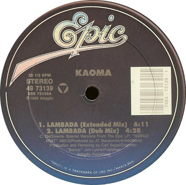 Kaoma : Lambada (12")