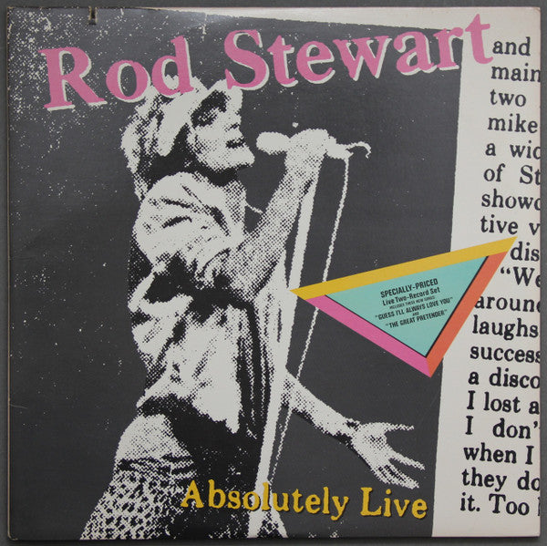 Rod Stewart : Absolutely Live (2xLP, Album, Jac)