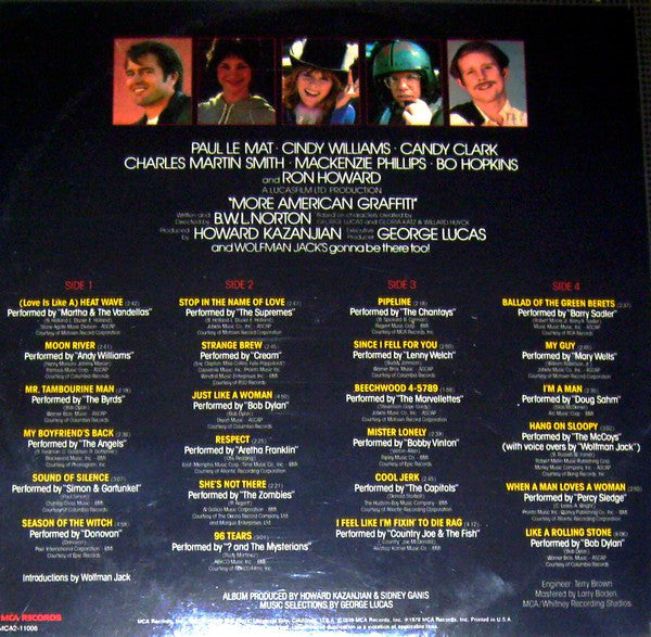 Various : Original Motion Picture Soundtrack - More American Graffiti (2xLP, Comp, Gol)