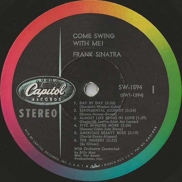 Frank Sinatra : Come Swing With Me! (LP, Album, Scr)