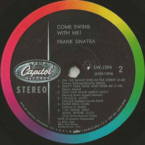 Frank Sinatra : Come Swing With Me! (LP, Album, Scr)