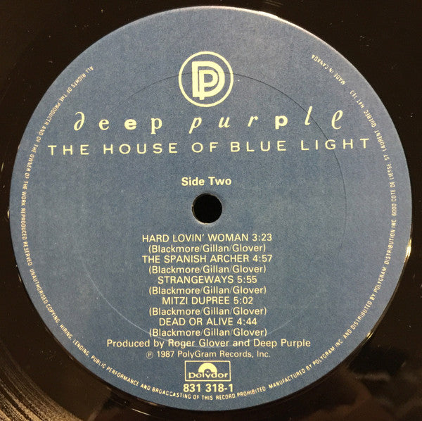 Deep Purple : The House Of Blue Light (LP, Album)