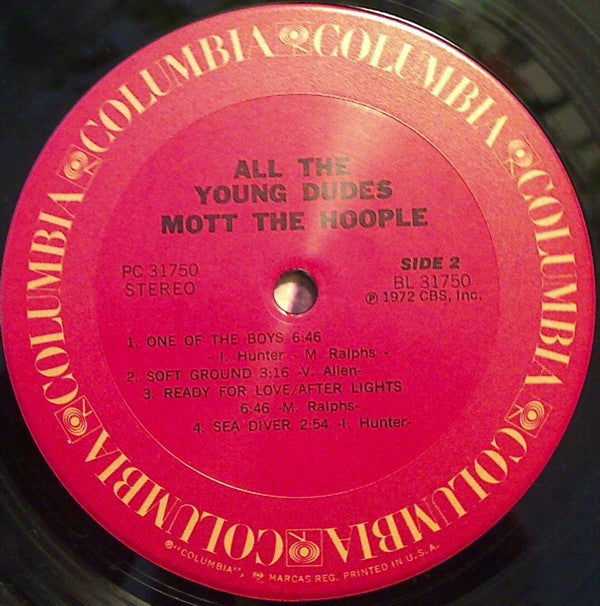 Mott The Hoople : All The Young Dudes (LP, Album, RE)