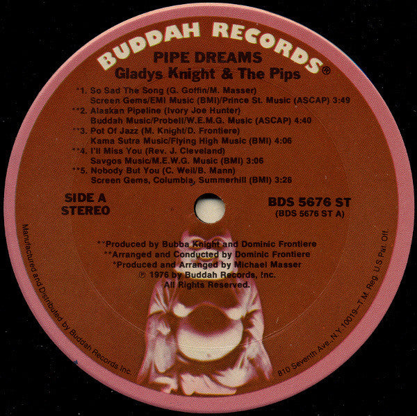 Gladys Knight And The Pips : Pipe Dreams: The Original Motion Picture Soundtrack (LP, Album)